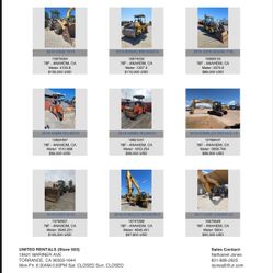 HEAVY EQUIPMENT FOR SALE! 