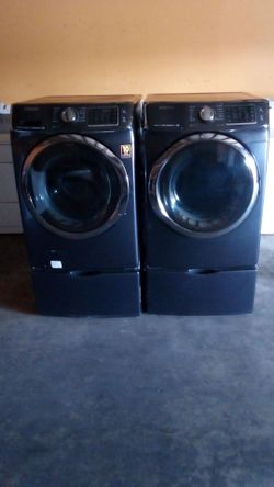 650 Samsung washer and dryer on pedestals which steamer comes with a 90-day warranty free parts and labor delivery is available