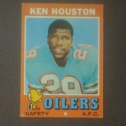 1971 Topps Ken Houston Houston Oilers #113 HOF Hall Of Fame Football Card Vintage Collectible Sports NFL