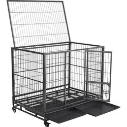 Yaheetech 43in Heavy Duty Escape Proof Dog Crate 