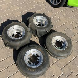 Quad ATV wheels and paddle tires