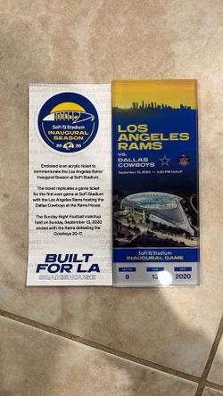 Acrylic Football Ticket