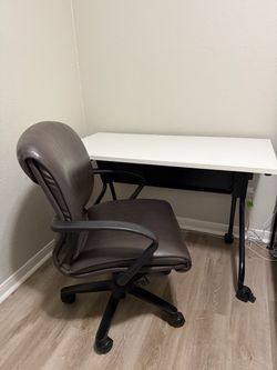 Desk and chair