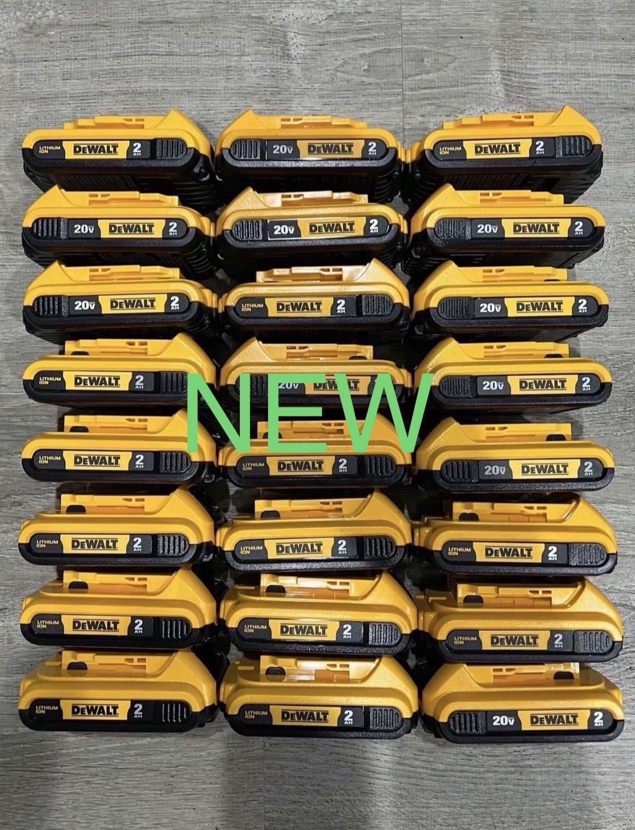New DEWALT 20-Volt MAX Compact Lithium-Ion 2.0Ah Battery Packs $35 Each π₯