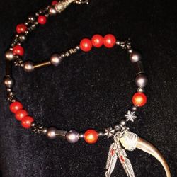 Handmade Badger Claw Necklace 