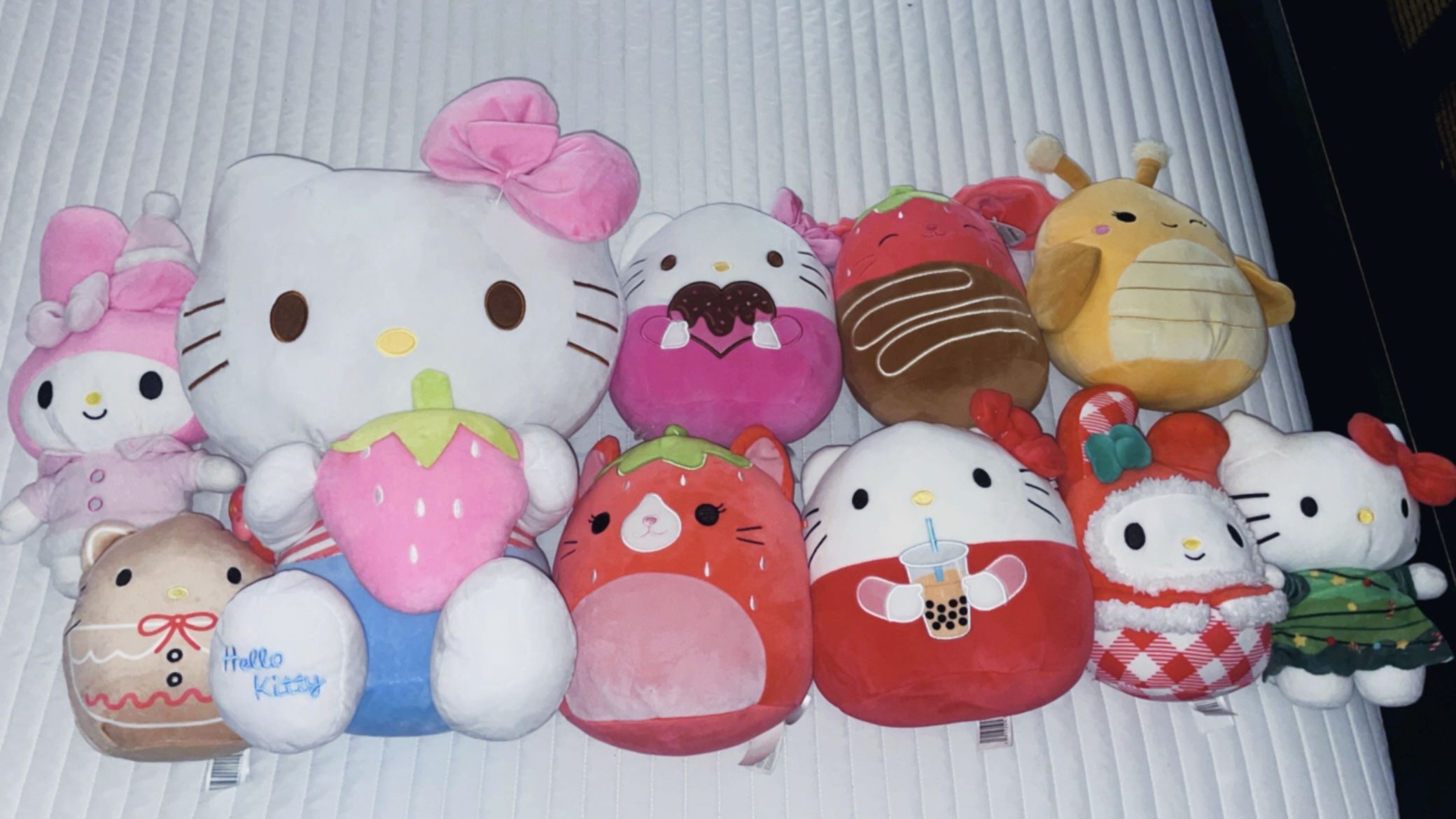 Cute Hello Kitty , My Melody, And  Squish mallow Toys