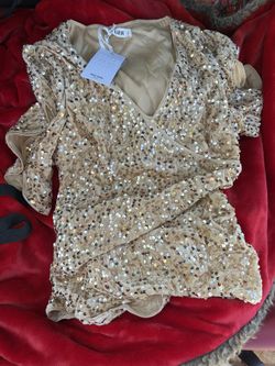 Beautiful Gold- Velvet Blouse