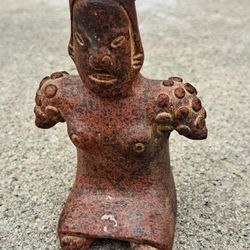 Antique Pottery Figurine 
