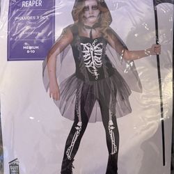 Girls Skeleton, Tutu, Halloween Costume Medium
