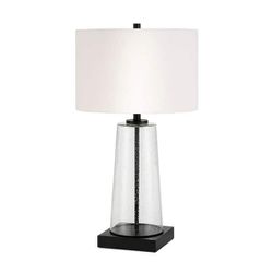Meyer&Cross Dax 25-1/8 in. Tapered Seeded Glass Table Lamp