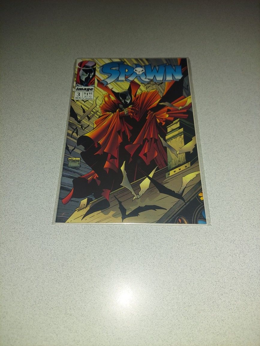 1992 SPAWN #3 COMIC BAGGED AND BOARDED