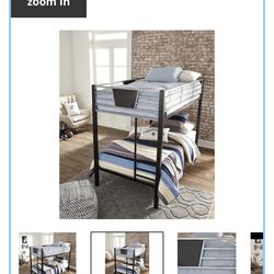 Twin Bunk Beds with Ladder