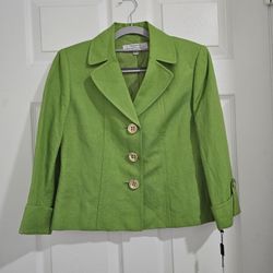 💚 Tahari Arthur S. Levine Green Blazer – NWT 💚