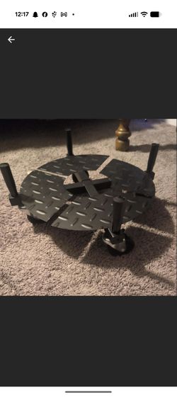 Plant stand with wheels adjustable