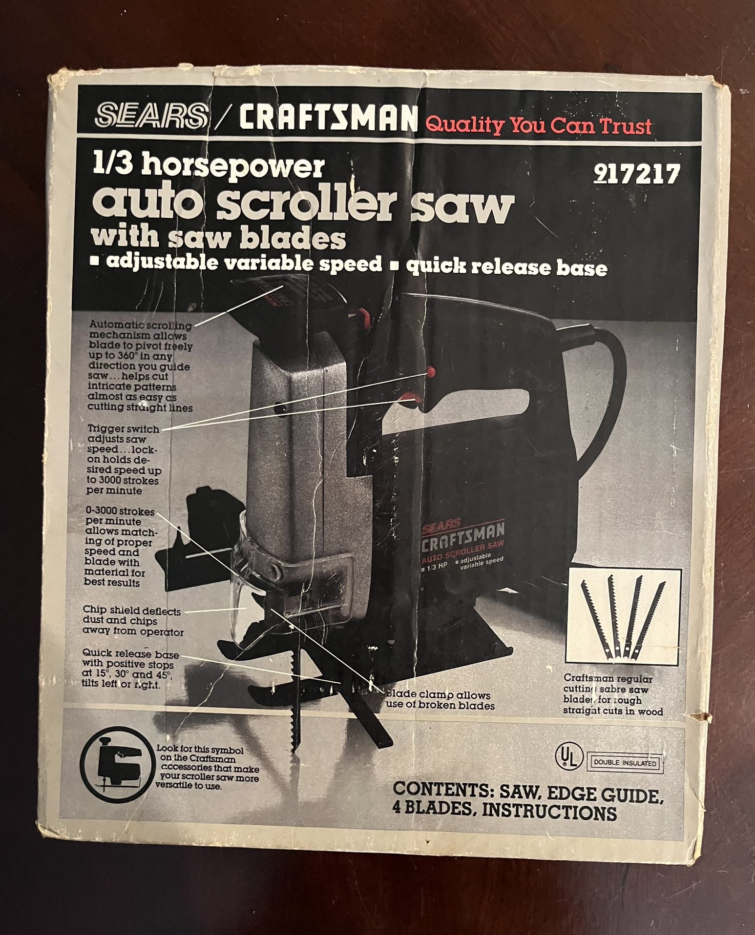 Craftsman 1/3 Horsepower Auto Scroll Saw