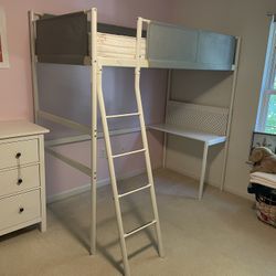 IKEA Vitval Loft Bed With Desk