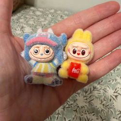 Labubu Flocked Figure Charms