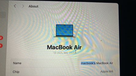 MacBook 2025 m4 chip 512 GB