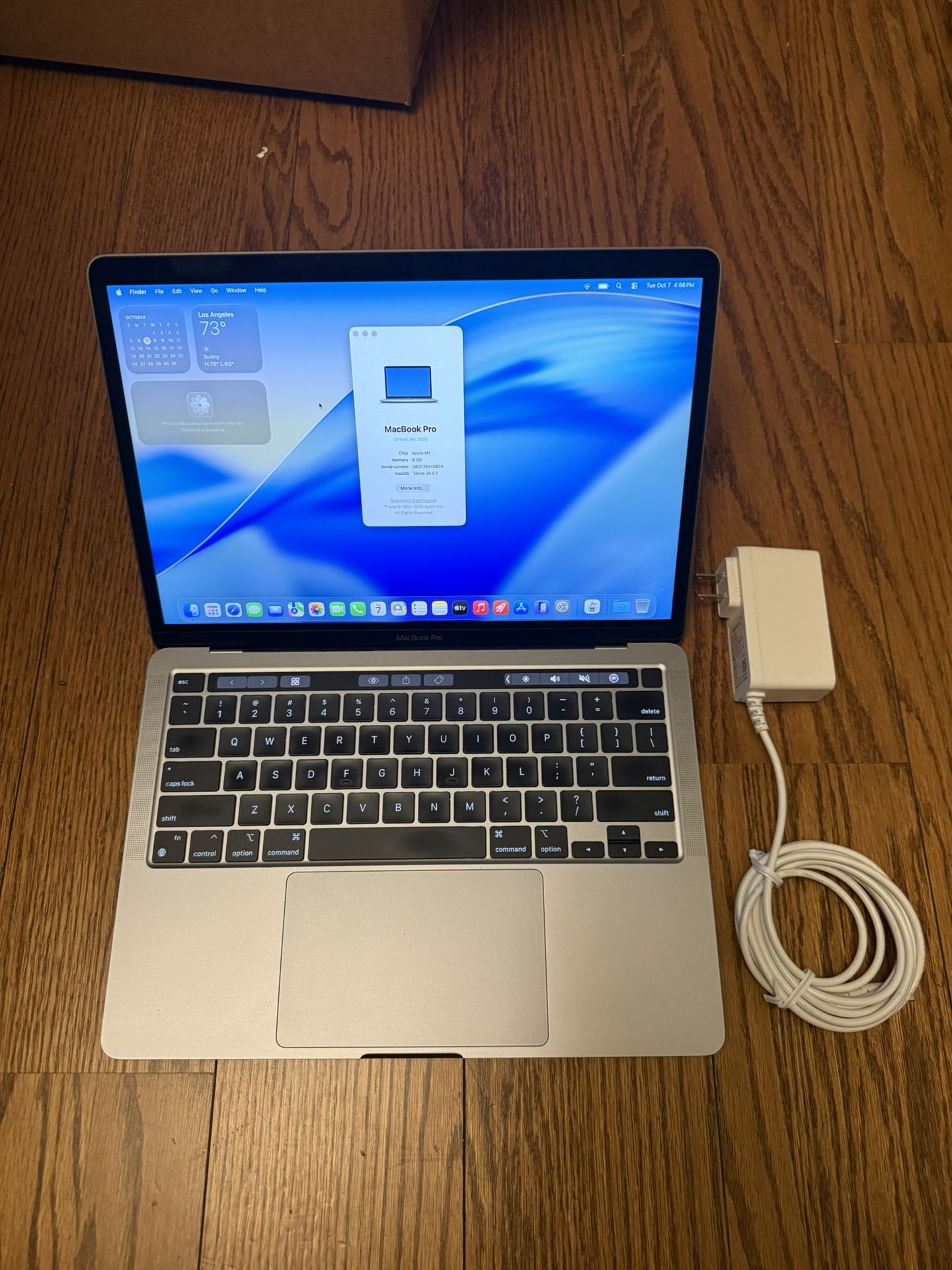 MacBook Pro 13 2020/Apple M1/8GB RAM/512GB SSD/Fully Functional/USB-C Charger/Like New/A2338