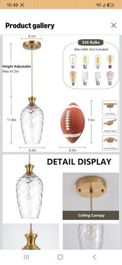 Glass Pendant Lights Kitchen Island