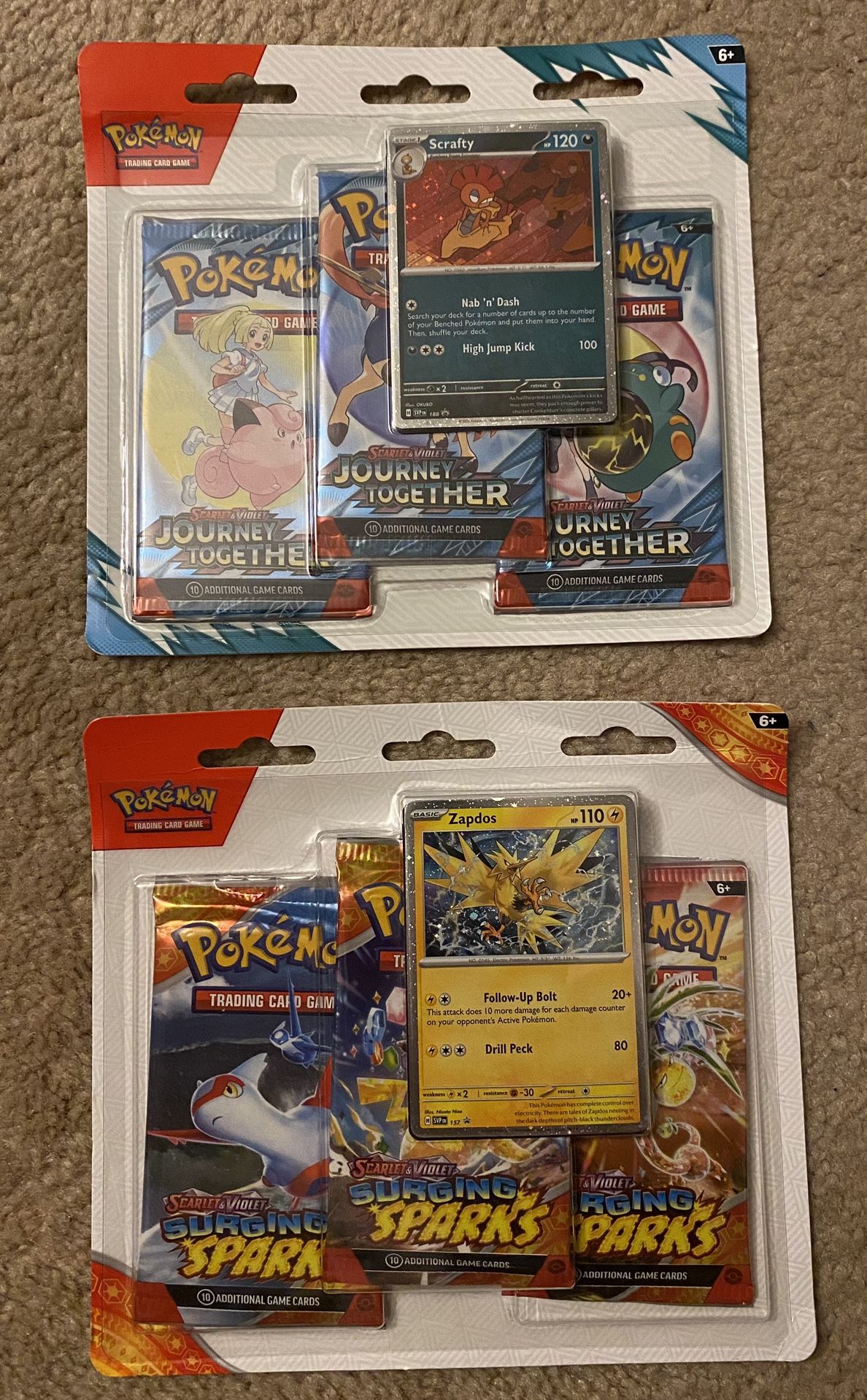 Pokémon Cards Journey Together And Surging Sparks