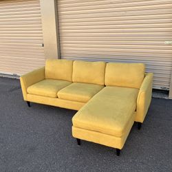 FREE DELIVERY Yellow Sectional Sofa 