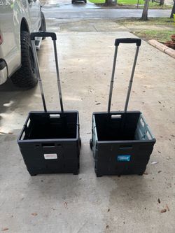 Office Depot Rolling Folding Carts – Set of 2