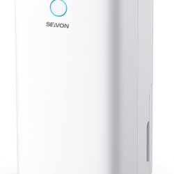 SEAVON 30 Pint Dehumidifiers for 2000 Sq. Ft Home Basement with Drain Hose, Dehumidifier with Auto and Manual Drainage,12 Hours Timer, Child Lock, Dry