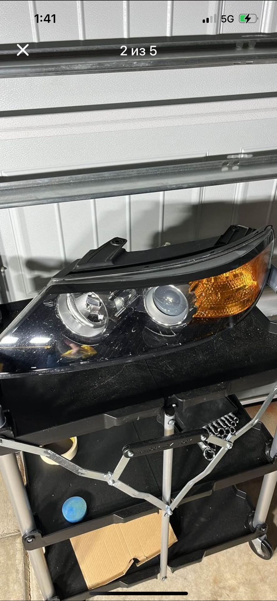 2011-2013 KIA SORENTO LEFT HEADLIGHT HALOGEN OEM