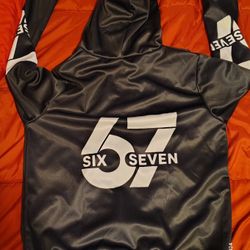 Brand New Youth 11-12 “SIX SEVEN 67” Zip-Up Hoodie - Viral TikTok Meme Trend! Never Worn - Erie