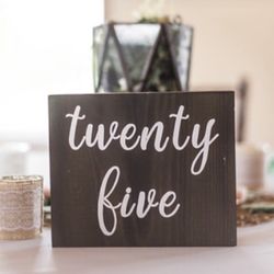 Wooden Table Numbers 