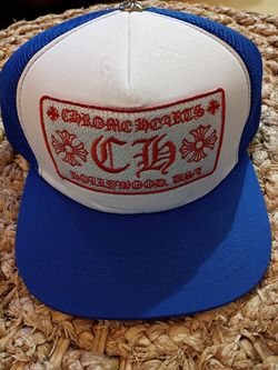 Chrome Hearts red white and blue hat