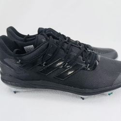 ADIDAS ADIZERO AFTERBURNER 8 GX2806 BASEBALL CLEATS SZ 15 METAL TRIPLE BLACK A50