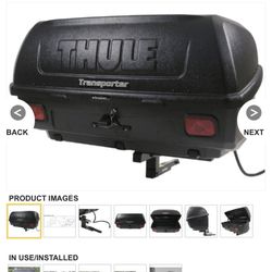 Thule Transporter Combi Hitch Mounted Enclosed Cargo Carrier - Tilting