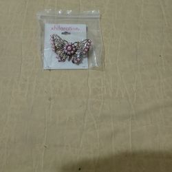 Decorative Butterfly Brooch. New