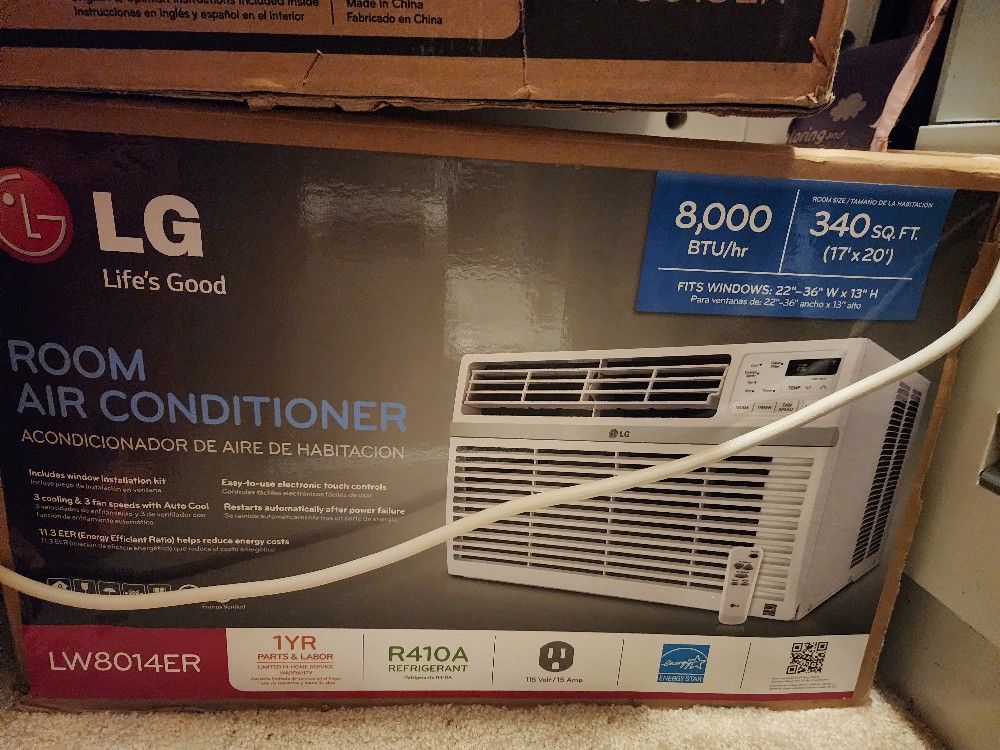 LG 8000 Btu Window Ac