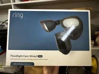 Ring Floodlight Cam Pro Wired – 1080p HD, Motion Detection, Works with Alexa – Like New!