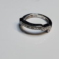 Wedding 925 Diamond Size 4.75 , 2.4 grams, Like New 