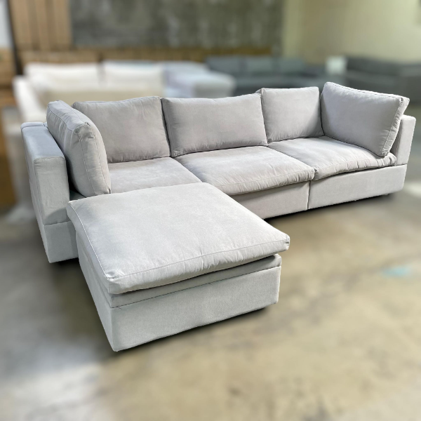 🛋️ BRAND NEW Light Gray Cloud Couch Sectional - Free Delivery! 🚚 📦
