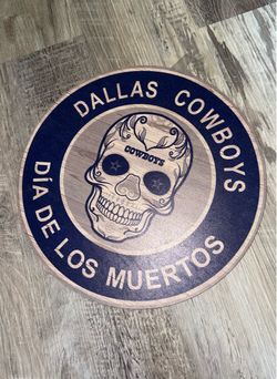 Dallas CowBoys Día de los muertos wall plaque