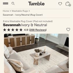 FREE - 8’x10’ Washable Rug - By Tumble