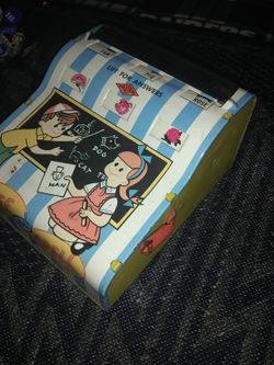 Vintage See and Spell Tin Toy