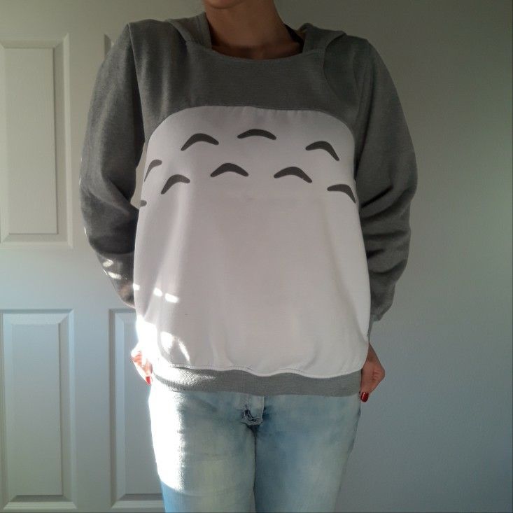 Totoro Sweater with Hood Large Child / Extra Small Adult
