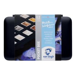 Van Gogh Metallic & Interference Watercolor Pocket Box Set
