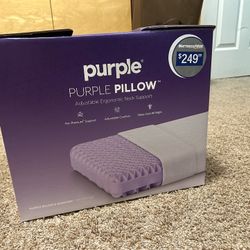 Purple Adjustable Ergonomic Neck Support Pillow