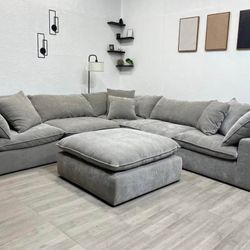 SUPER CLOUD MODULAR BRAND NEW GREY SECTIONAL SAME DAY DELIVERY 