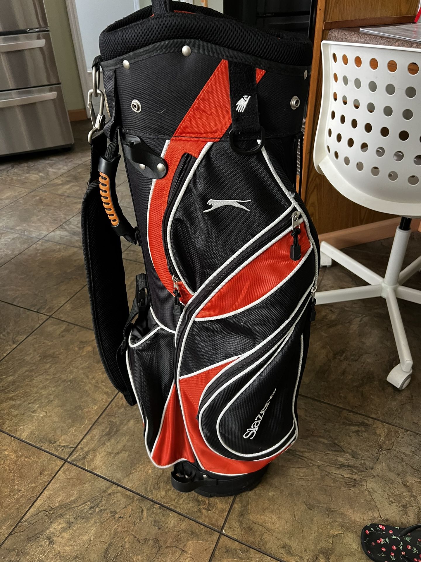 Golf, Slazenger Cart Bag, Demo Model, Zipper Compartments Everywhere, 14 Slots For Your Weapons, $129