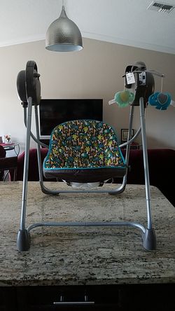 Cosco baby swing and play