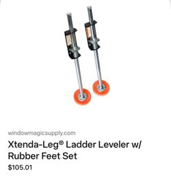 Xtenda-Leg Ladder Leveler with Rubber Feet Set