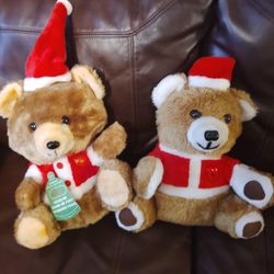 2 Musical Christmas Bears